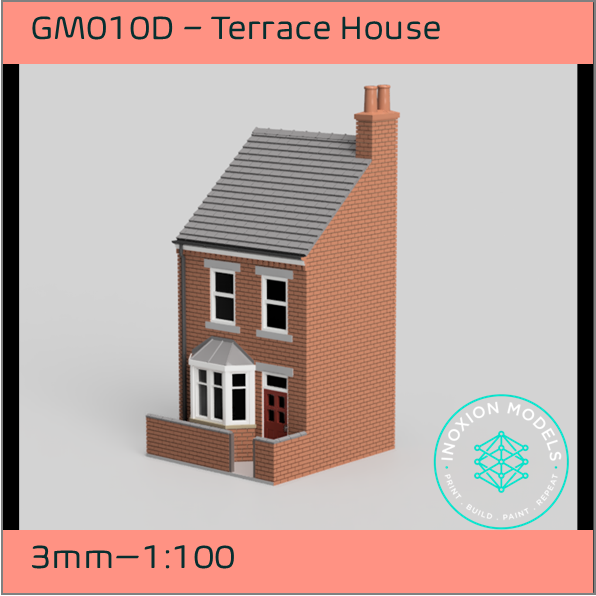 GM010D – Low Relief Terrace House 3mm - 1:100 Scale