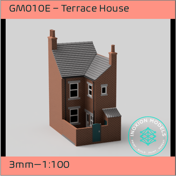 GM010E – Low Relief Terrace House 3mm - 1:100 Scale