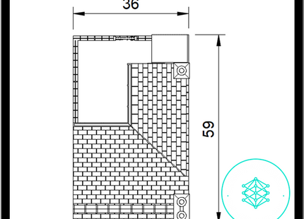 GM010F – Low Relief Terrace House TT Scale