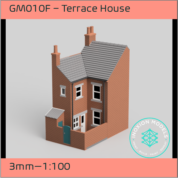 GM010F – Low Relief Terrace House 3mm - 1:100 Scale