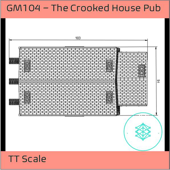 GM104 – The Crooked House Pub TT Scale