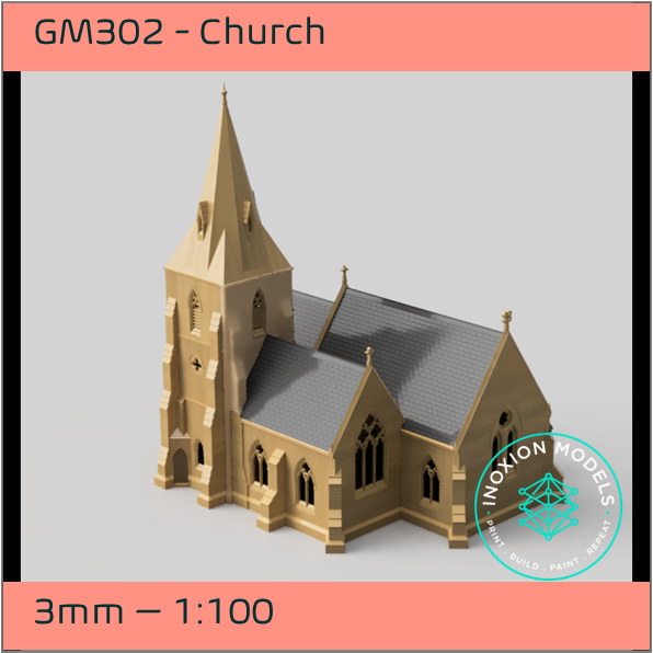 GM302 – Church 3mm - 1:100 Scale