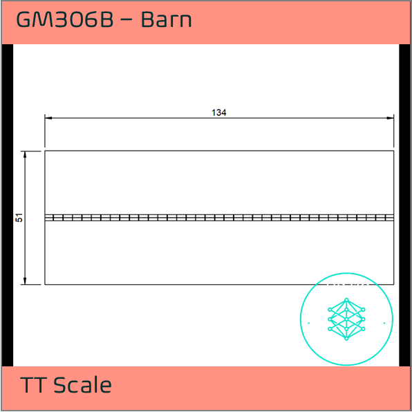 GM306B – Barn TT120 Scale