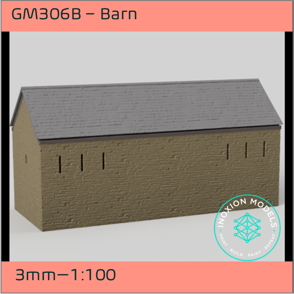 GM306B – Barn 3mm - 1:100 Scale