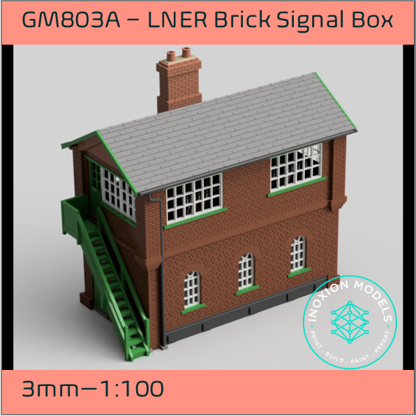 GM803A – LNER Brick Signal Box 3mm - 1:100 Scale