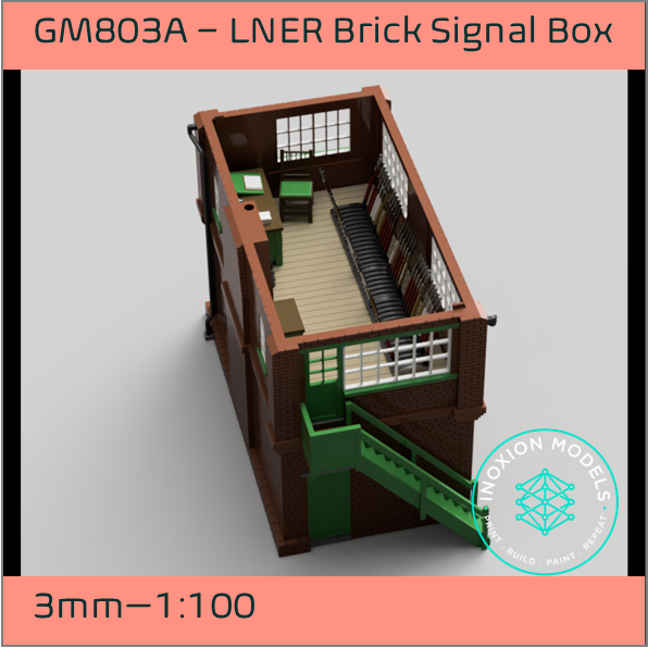 GM803A – LNER Brick Signal Box 3mm - 1:100 Scale