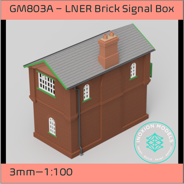 GM803A – LNER Brick Signal Box 3mm - 1:100 Scale