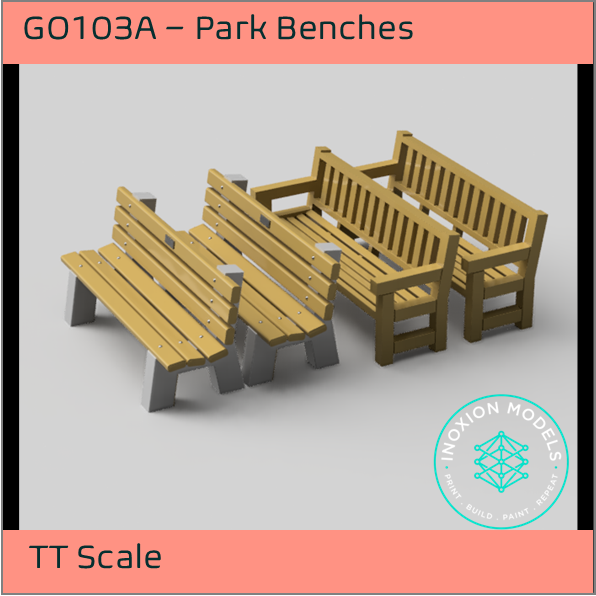GO103A – Park Benches TT Scale