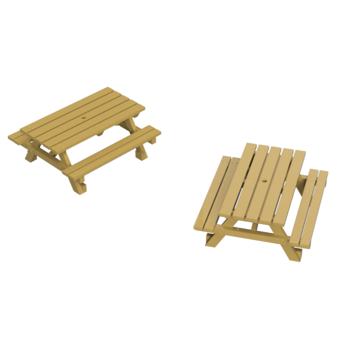 GO104A – Picnic Benches TT Scale