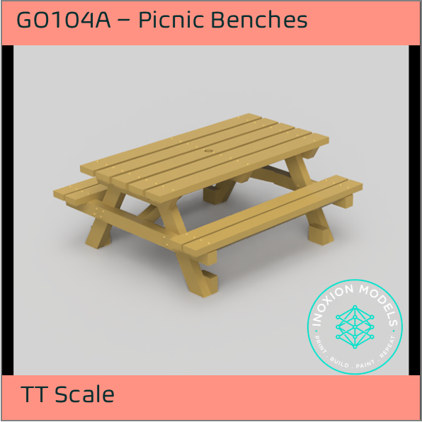 GO104A – Picnic Benches TT Scale