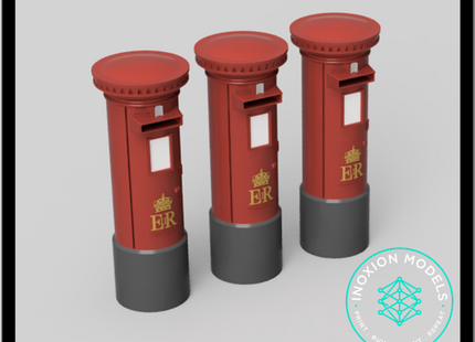 GO105A – Post Boxes 3mm - 1:100 Scale