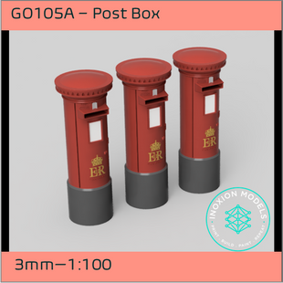 GO105A – Post Boxes 3mm - 1:100 Scale