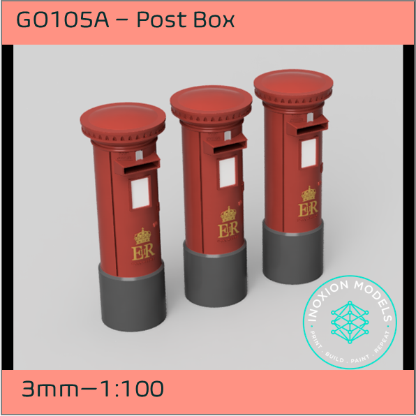 GO105A – Post Boxes 3mm - 1:100 Scale