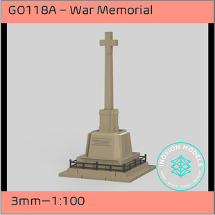 GO118A – War Memorial 3mm - 1:100 Scale