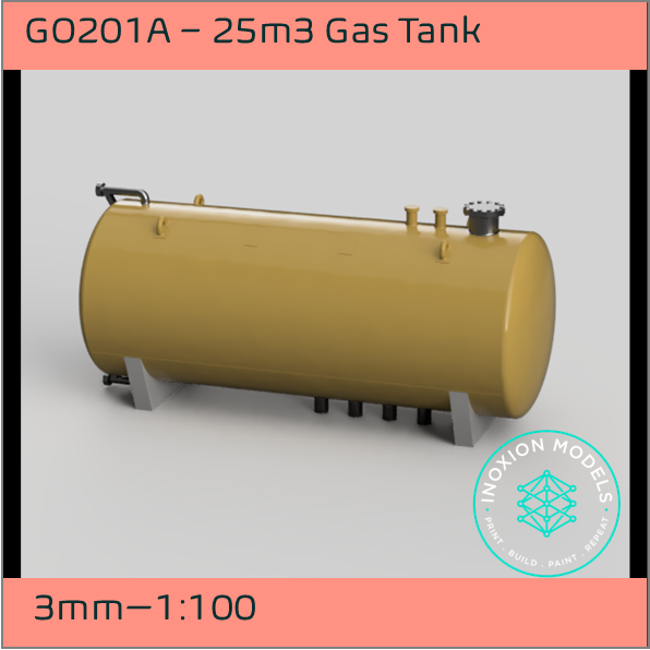 GO201A – 25m3 Gas Tank 3mm - 1:100 Scale