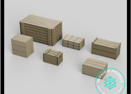 GO208A – Crates 3mm - 1:100 Scale