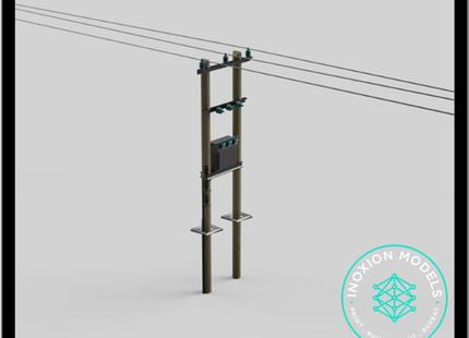 GO211A – Power Poles 3mm - 1:100 Scale