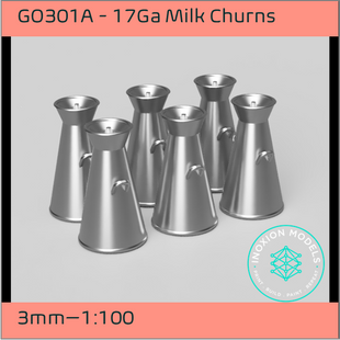 GO301A – 17 Gallon Milk Churns 3mm - 1:100 Scale