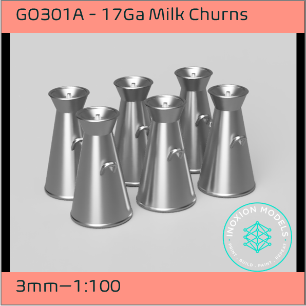 GO301A – 17 Gallon Milk Churns 3mm - 1:100 Scale