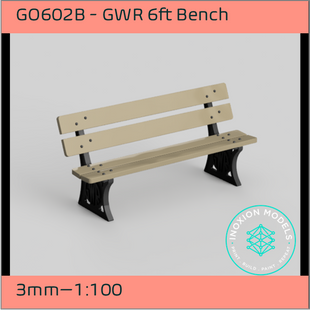 GO602B – GWR 6ft Platform Benches 3mm - 1:100 Scale