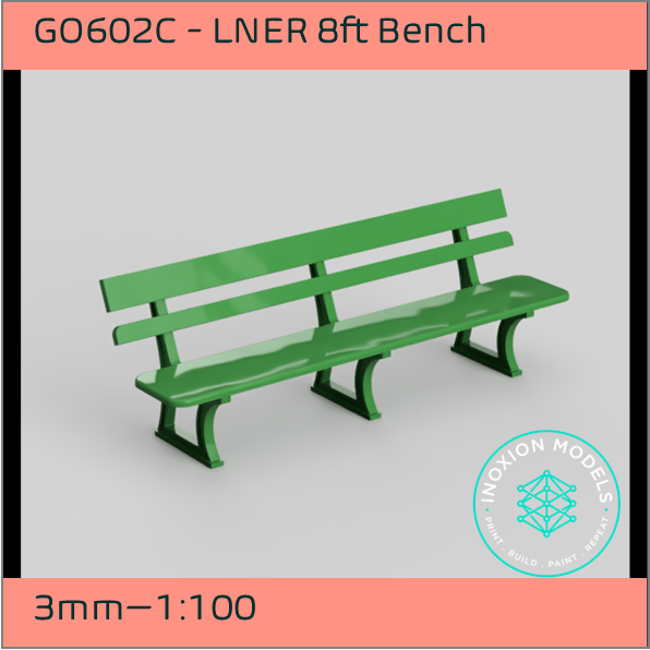 GO602C – LNER 8ft Platform Benches 3mm - 1:100 Scale