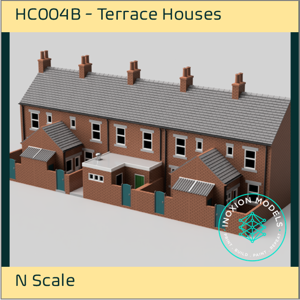 HC004B – 5x Terrace House with Shop Pack N Scale