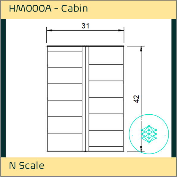 HM000A – Cabin/Garden Shed N Scale