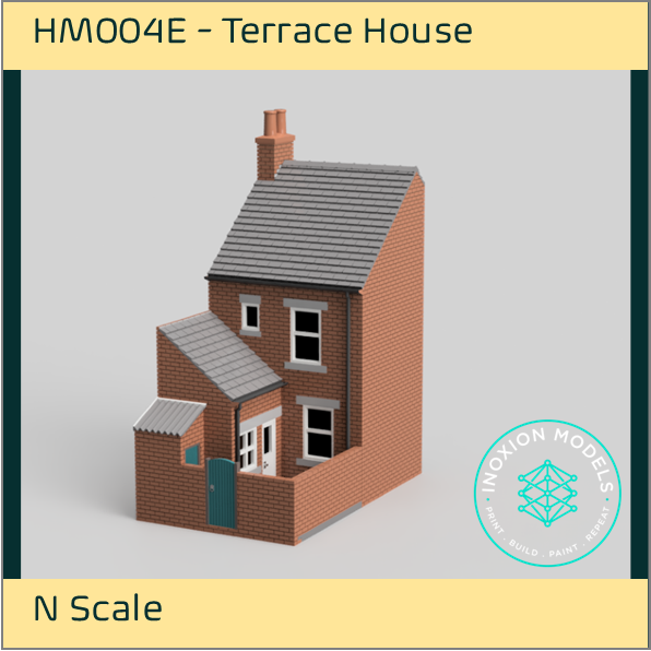 HM004F – Low Relief Terrace House N Scale