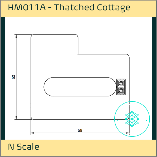 HM011A – Thatched Cottage N Scale