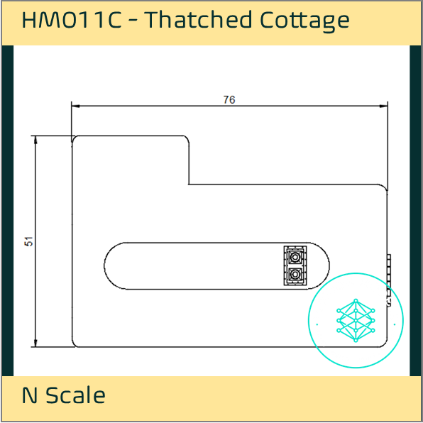 HM011C – Thatched Cottage N Scale