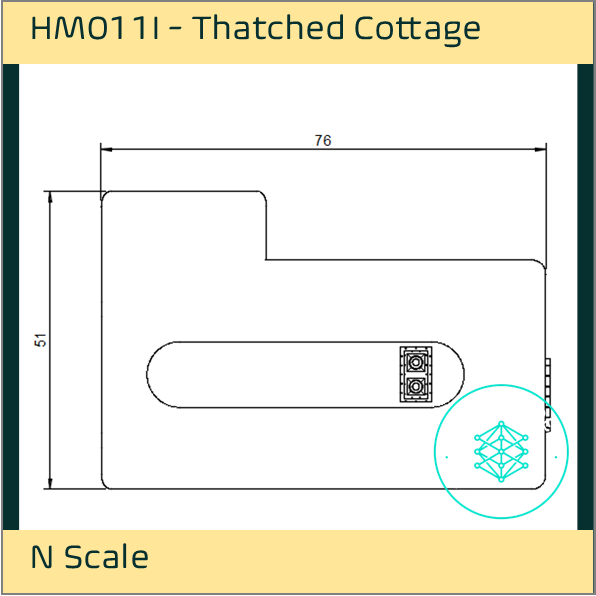 HM011I – Thatched Cottage N Scale