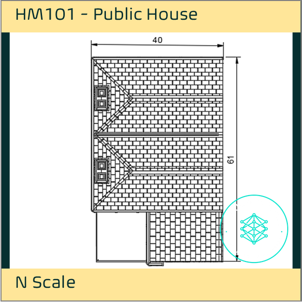 HM101 – Pub/Hotel N Scale