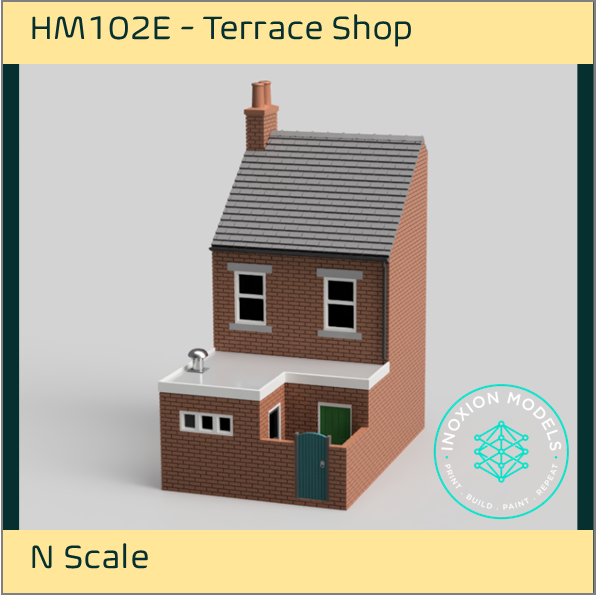 HM102E – Low Relief Terrace Shop N Scale