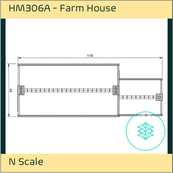 HM306A – Farm House N Scale