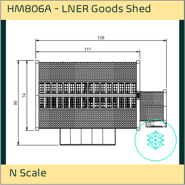 HM806A – LNER Goods Shed N Scale