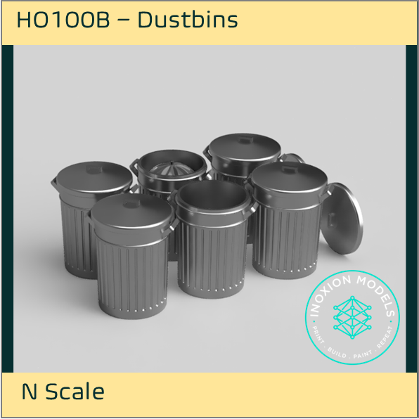 HO100B – Dustbins N Scale