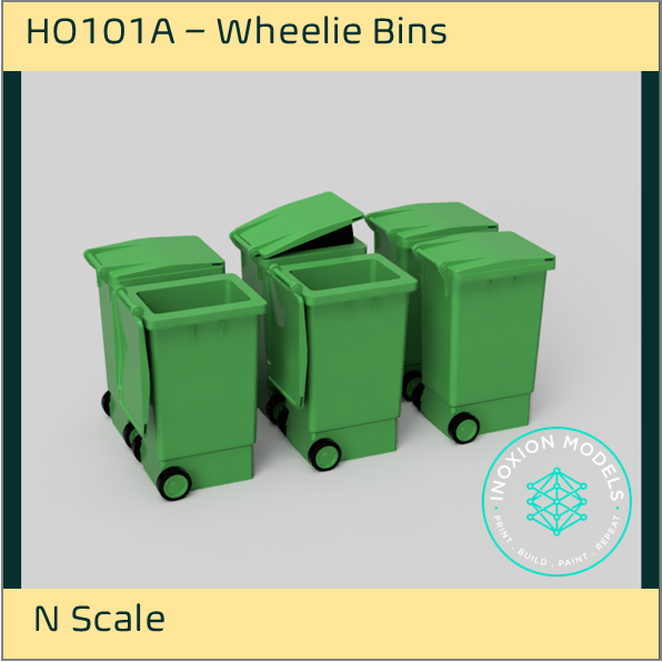 HO101 A – Wheelie Bins N Scale