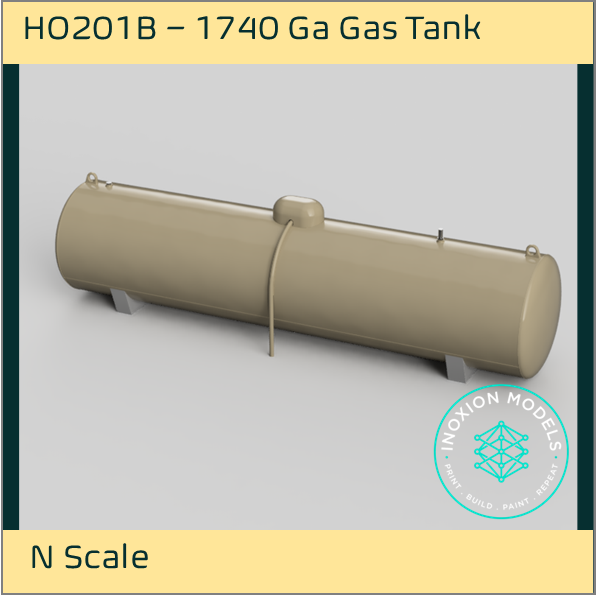 HO201B – 1740 Ga Gas Tank N Scale