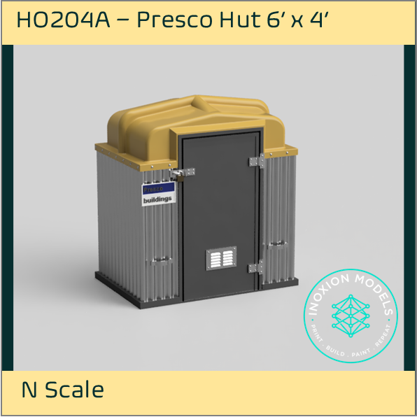 HO204A – Presco Hut 6'x4' N Scale