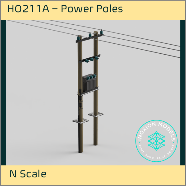 HO211A – Power Poles N Scale