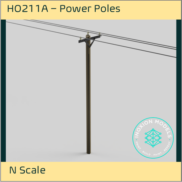 HO211A – Power Poles N Scale