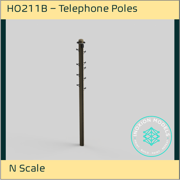 HO211B – Telephone Poles N Scale