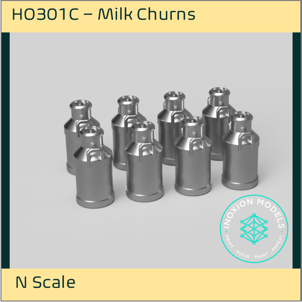 HO301C – Medium Milk Churns N Scale