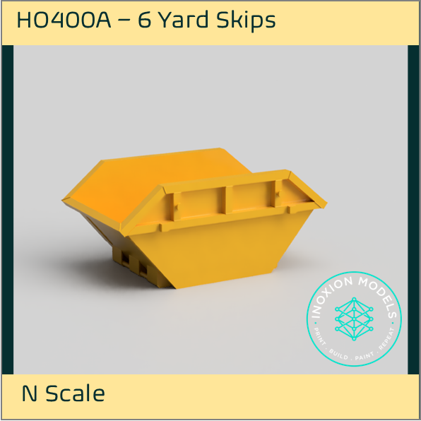 HO400A – 6 Yard Skip N Scale