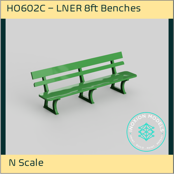 HO602C – LNER 8ft Platform Benches N Scale