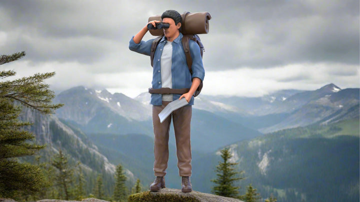 Male Hiker With Binos And Map Mm633 Figure