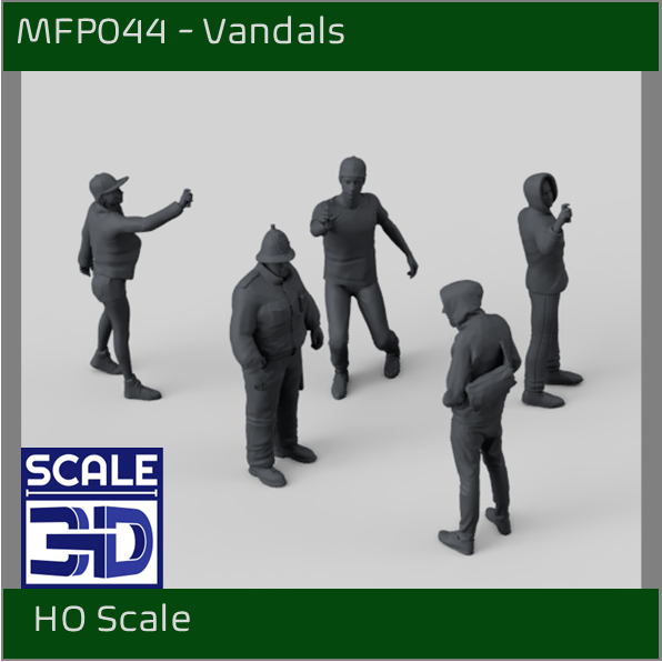 MM872 Vandals - Taggers 1:87 HO Scale