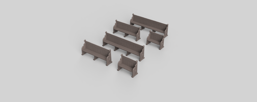 MM5002B - Church Pews x 6 OO Scale