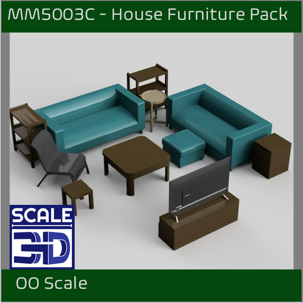 MM5003 - Household Furniture Pack C OO Scale