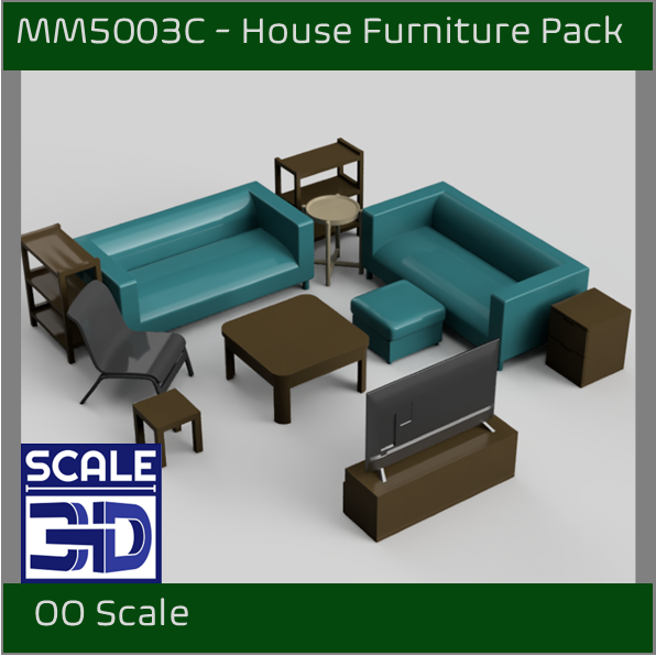 MM5003 - Household Furniture Pack C OO Scale Download